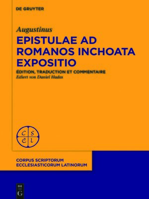 cover image of Commencement de commentaire sur l'épître aux Romains